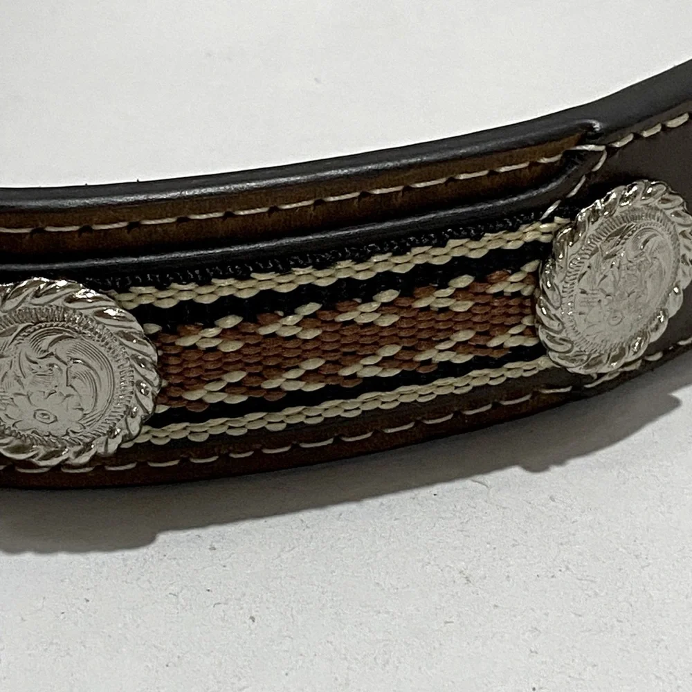Cavenders Leather Belt Size 20 Brown 1.25